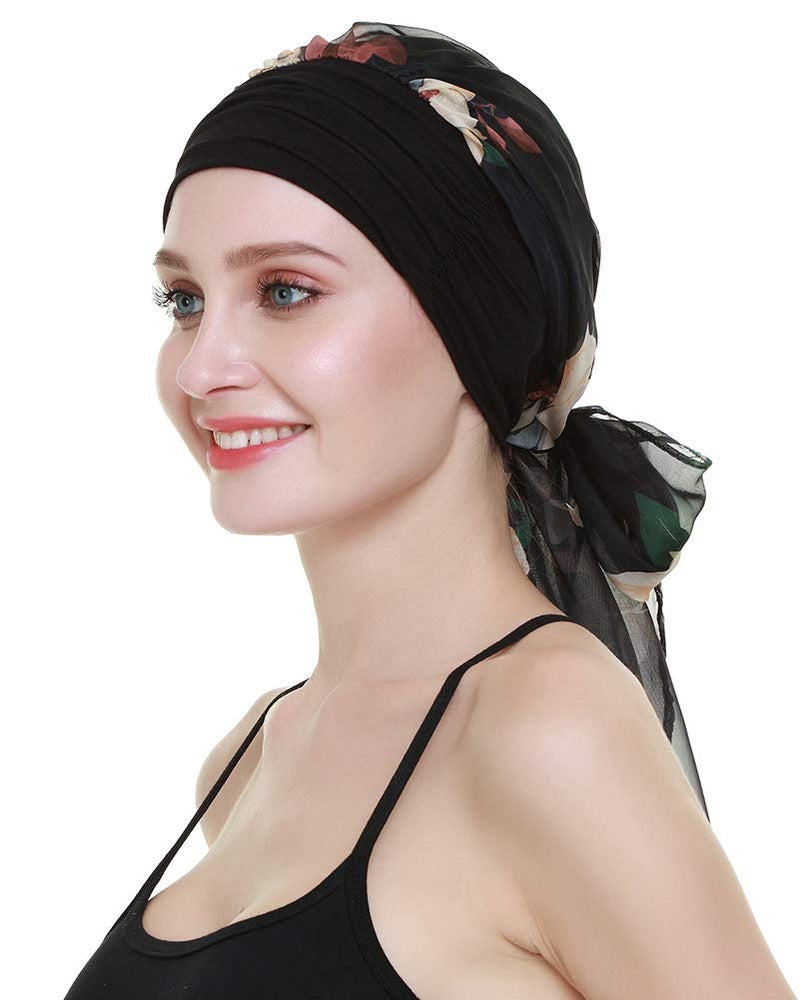 FocusCare Cancer Hats for Hair Loss Women Chemo Turbans Scarves Viscose Headwear - Image 5