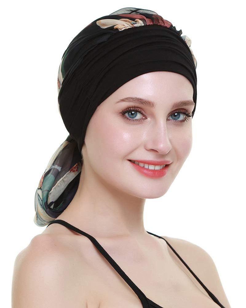 FocusCare Cancer Hats for Hair Loss Women Chemo Turbans Scarves Viscose Headwear - Image 4