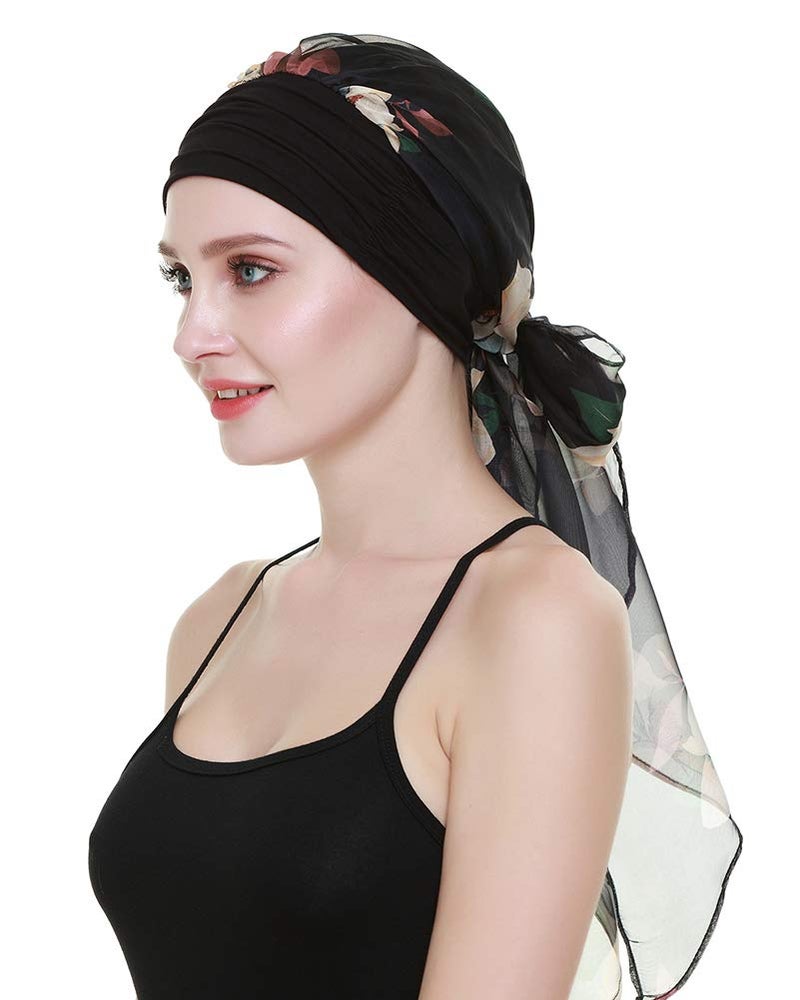 FocusCare Cancer Hats for Hair Loss Women Chemo Turbans Scarves Viscose Headwear - Image 2