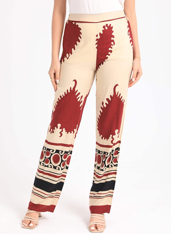 Carina viscose-straight-cut-pants 