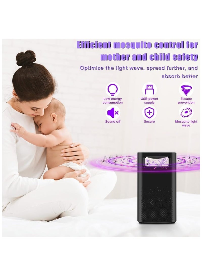 general X spring Electric Mosquito Killer Electronic Insect Killer Mosquito Zapper Indoor Insect Attractant Trap Electric Bug Zapper Rechargeable Mosquito Killer for Bedroom Living Room Kitchen - Image 2