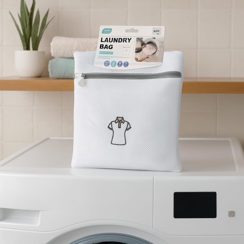 BS B&S Mesh Laundry Bag Zippered Wash Bags - Image 3