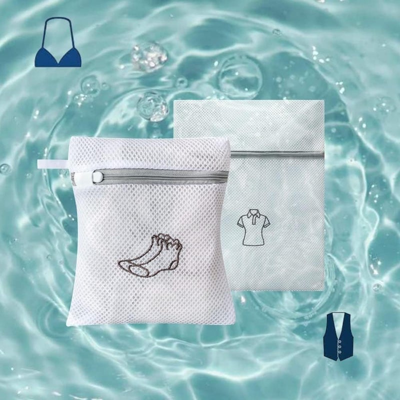 BS B&S Mesh Laundry Bag Zippered Wash Bags - Image 4