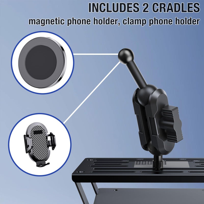 SwiftGaze Metal Phone Mount for 2015-2020 Ford F 150 & 2017-2022 F250/350 Shakeproof Dash Mount Holder Cool Ford Accessory - Image 5