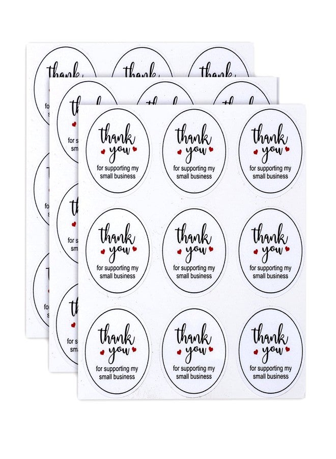 Atmiyamart Thank You Small Sticker Tag Lable (Round Sticker Use Box Packing) 1 Inch 200Pcs, Waterproof - Image 1
