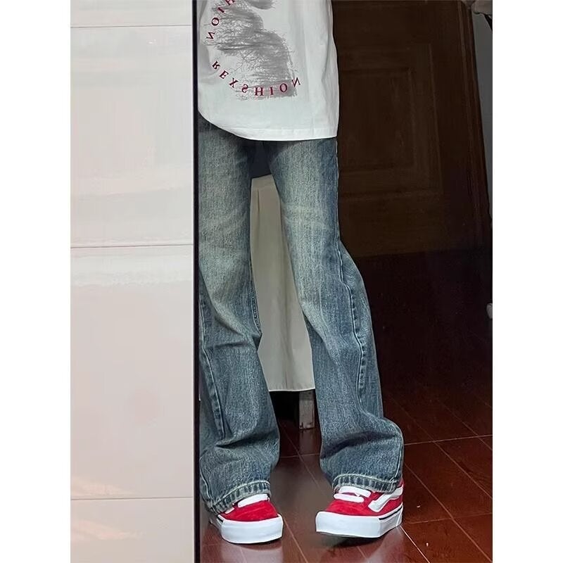 Unisex Classic Denim Jeans Loose Fit Daily Outdoor Wear - Image 3