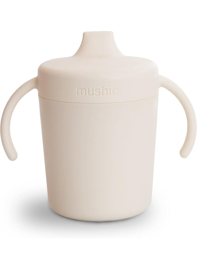 Mushie Trainer Sippy Cup - BPA-Free Baby Cup with Removable Lid & Easy-Grip Handles - Dishwasher Safe Danish-Designed Toddler Cup for 6+ Months - 230ml Capacity | Ivory - Image 1