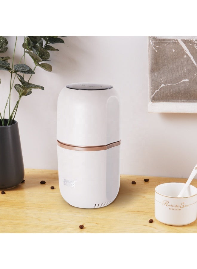Winning Star Electric Coffee Grinder ST-9713, Spice Grinder with Cleaning Brush, Large 80g Capacity, 150W Powerful Stainless-Steel Grinder for Spices, Coffee Beans, Nuts, and Herbs (Beige) - Image 5