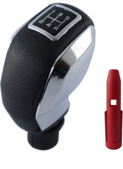 DELUX e Peugeot 208 Gear Shift Knob Sport Type Bright Chrome car 