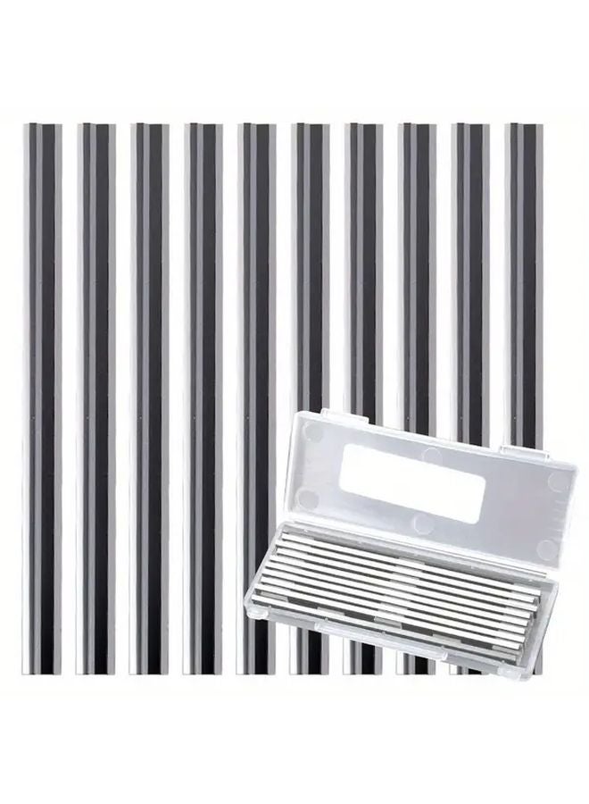 10Pcs Alloy Steel Planer Blades 82mm Reversible for Woodworking Machinery - Image 1