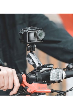 SYOSI Action Camera Handlebar Mount for DJI Action 2, GoPro 10, GoPro 7/8/9 Adjustable Motorcycle Handlebar for OSMO Action/Pocket 2/ Pocket Action Camera Bike Mount for Insta 360  - Image 2