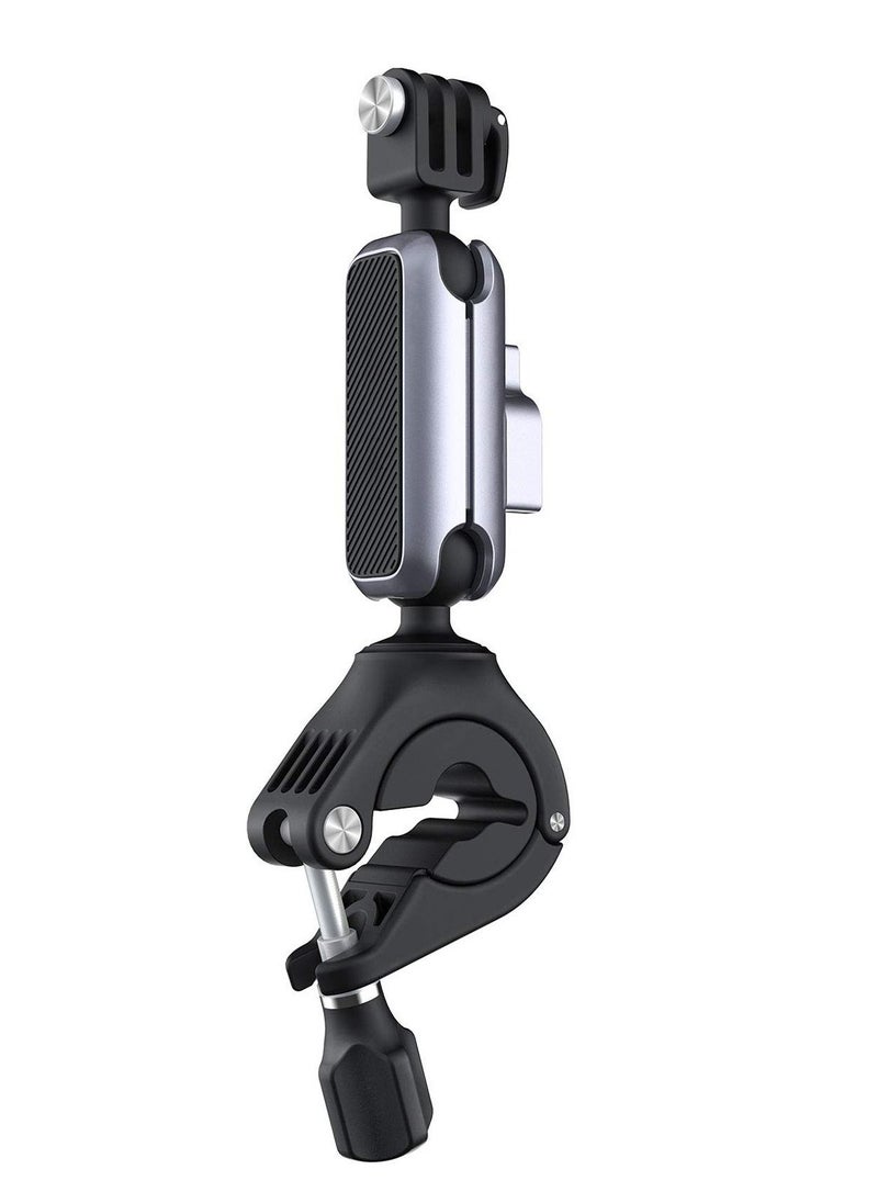 SYOSI - Action Camera Handlebar Mount for DJI Action 2, GoPro 10, GoPro 7/8/9 Adjustable Motorcycle Handlebar for OSMO Action/Pocket 2/ Pocket Action Camera Bike Mount for Insta 360 - Image 1