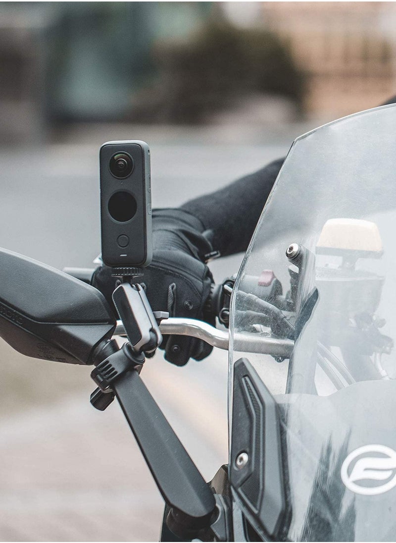 SYOSI - Action Camera Handlebar Mount for DJI Action 2, GoPro 10, GoPro 7/8/9 Adjustable Motorcycle Handlebar for OSMO Action/Pocket 2/ Pocket Action Camera Bike Mount for Insta 360 - Image 1