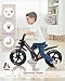 KRIDDO Kids Balance Bike for 25 Years with Front Light Upgraded Stable Tires Upgraded Bearing for Smooth and Stable Riding Front and Rear Fenders Adjustable Seat Black - Image 4