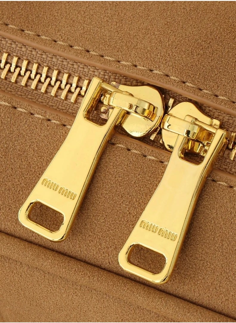 Miu Miu Arcadie padded suede top-handle bag  - Image 4