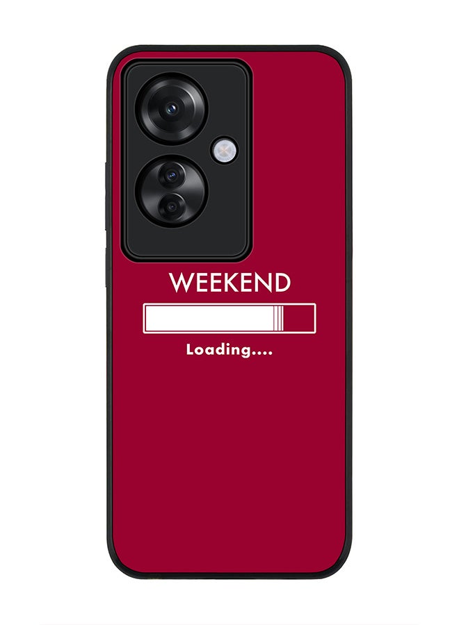 Stylizedd Rugged Black edge case for Oppo Reno11 F / Oppo F25 Pro 5G, Slim fit Soft Case Flexible Rubber Edges Anti Drop TPU Gel Thin Cover -  Weekend loading - Image 1