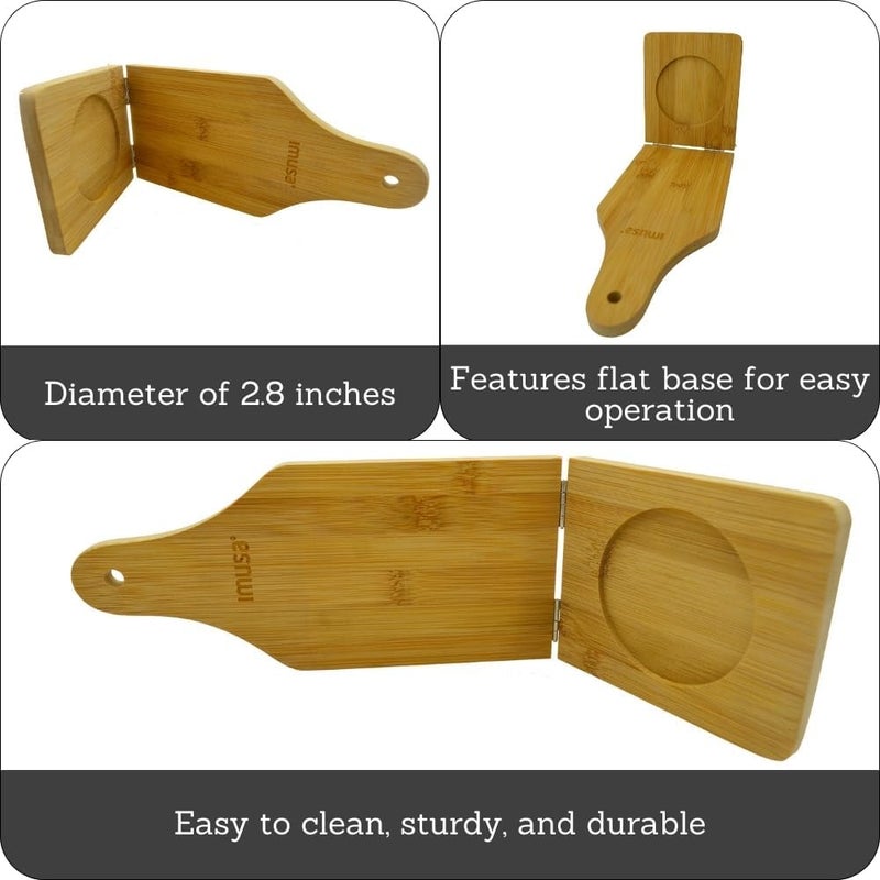 IMUSA USA Traditional Small Bamboo Tostonera Plantain Masher - Image 2