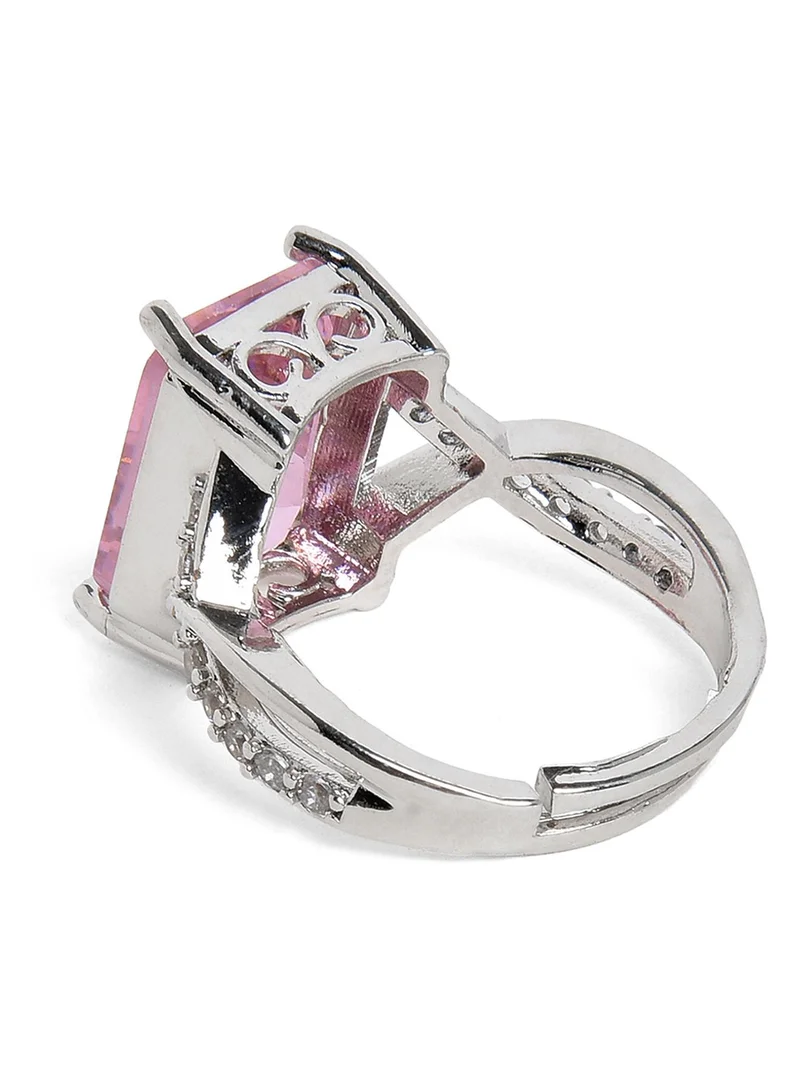 SOHI  Designer Stone-Studded adjustable Artificial Finger Ring Jewellery for Women | Best Price UAE