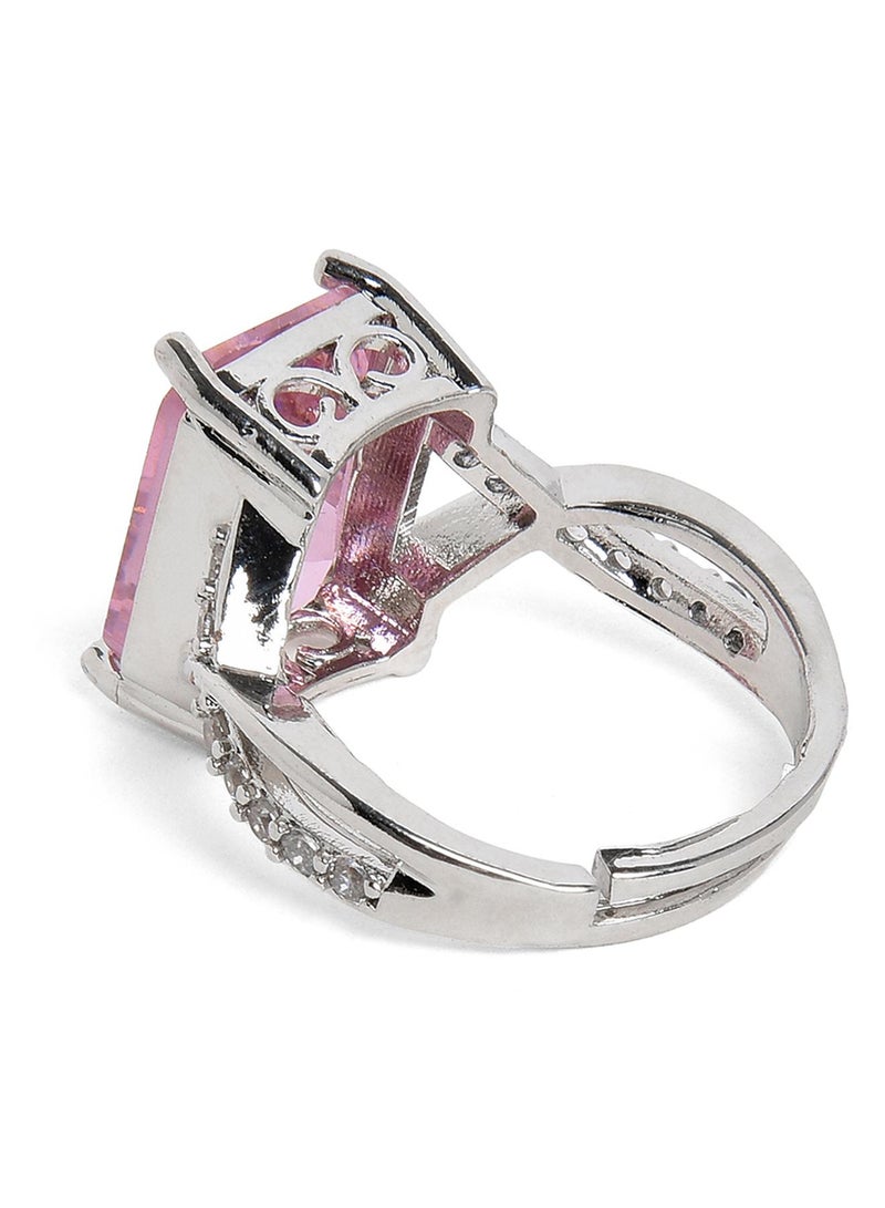 SOHI Designer Stone-Studded adjustable Artificial Finger Ring Jewellery - Image 5
