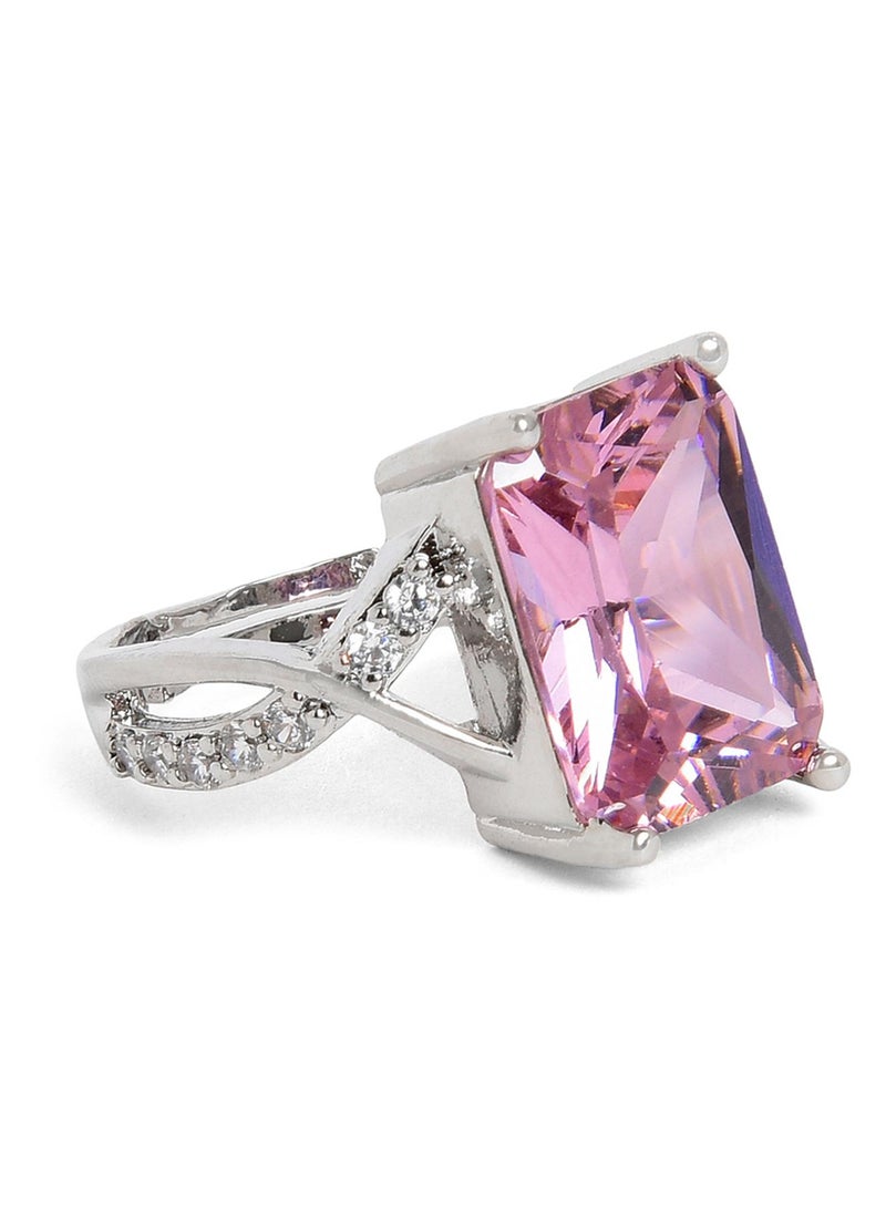 SOHI Designer Stone-Studded adjustable Artificial Finger Ring Jewellery - Image 3