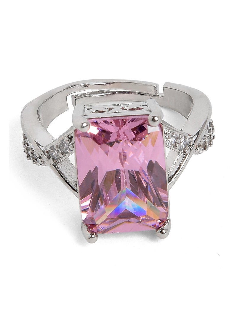 SOHI Designer Stone-Studded adjustable Artificial Finger Ring Jewellery - Image 4