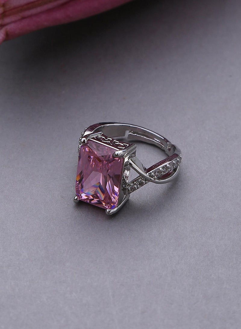 SOHI Designer Stone-Studded adjustable Artificial Finger Ring Jewellery - Image 1