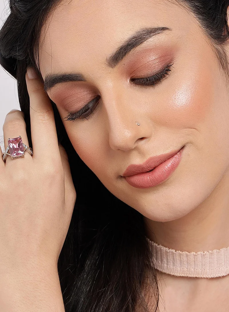 SOHI  Designer Stone-Studded adjustable Artificial Finger Ring Jewellery for Women | Best Price UAE