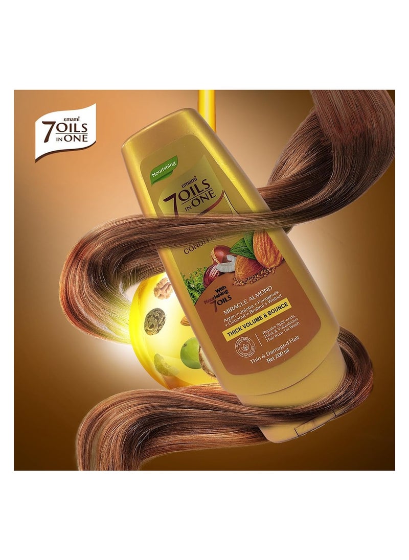 emami - 7 Oil In One Damage Repair Conditioner Miracle Almond 100ml - Image 1