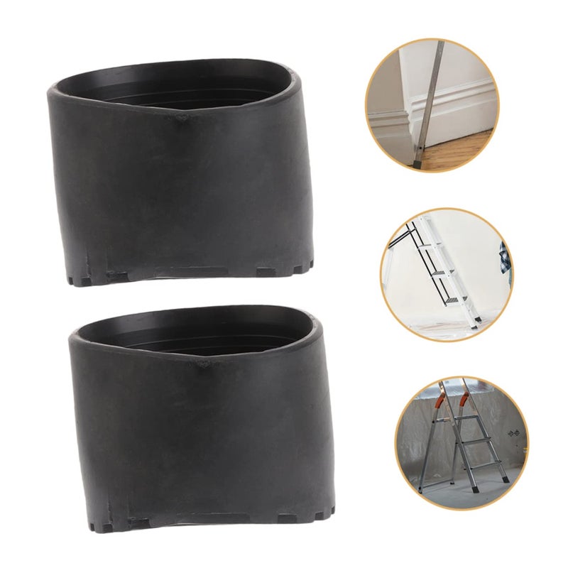 2Pcs Non Slip Ladder Feet Covers Durable Floor Protection Scratch Pads Easy Installation - Image 3