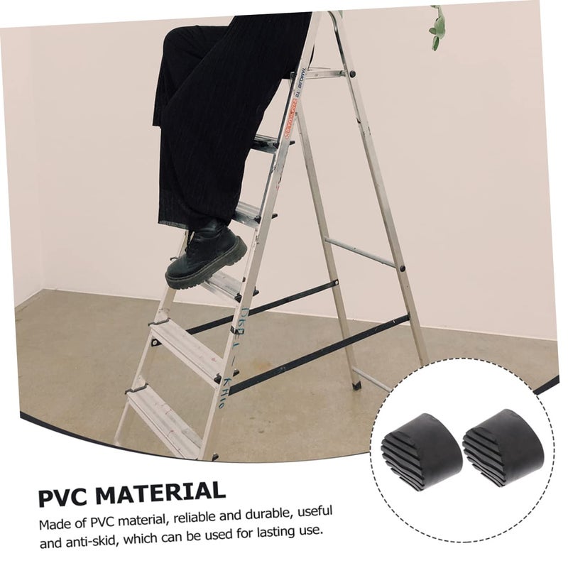 2Pcs Non Slip Ladder Feet Covers Durable Floor Protection Scratch Pads Easy Installation - Image 4
