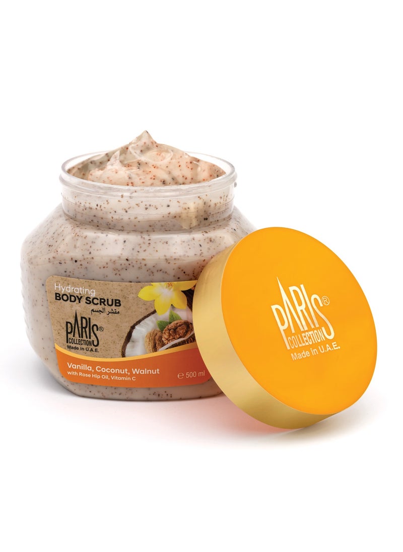 Paris Collection - Vanilla Coconut Walnut Scrub Unisex 500ml - Image 1