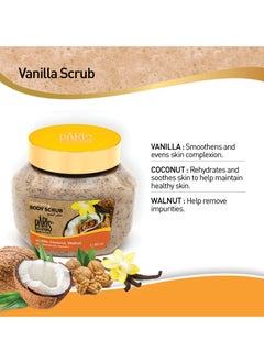 Paris Collection Vanilla Coconut Walnut Scrub Unisex 500ml  - Image 4