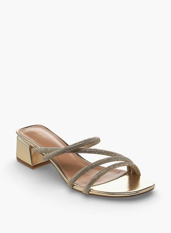 Flora Bella By Shoexpress Flora Bella Women Embellished Strap Block Heel Sandals