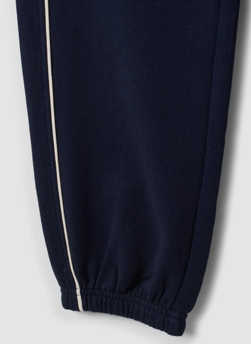 Ovs  OVS Blue Organic Cotton Comfort-Fit Joggers For Boys for Men | Best Price UAE