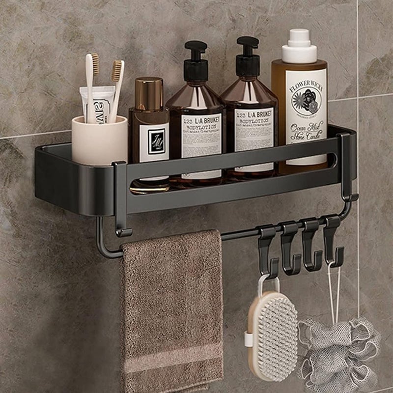 IBAMA Space Aluminum Bathroom Shelf Shower Shelves No-drill Wall Mount Shower Storage Rack Corner Shelf Bathroom - Image 3