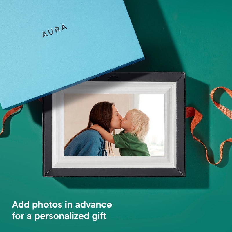 Aura Carver WiFi Digital Picture Frame | The Best Digital Frame for Gifting | Send Photos from Your Phone | Quick, Easy Setup in Aura App | Free Unlimited Storage | Sea Salt - Image 5