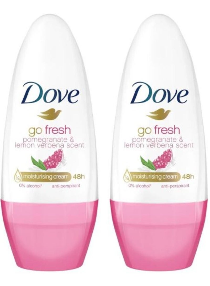 دوف مزيل عرق دوف رول أون برائحة الرمان والليمون - 40 مل - Image 2