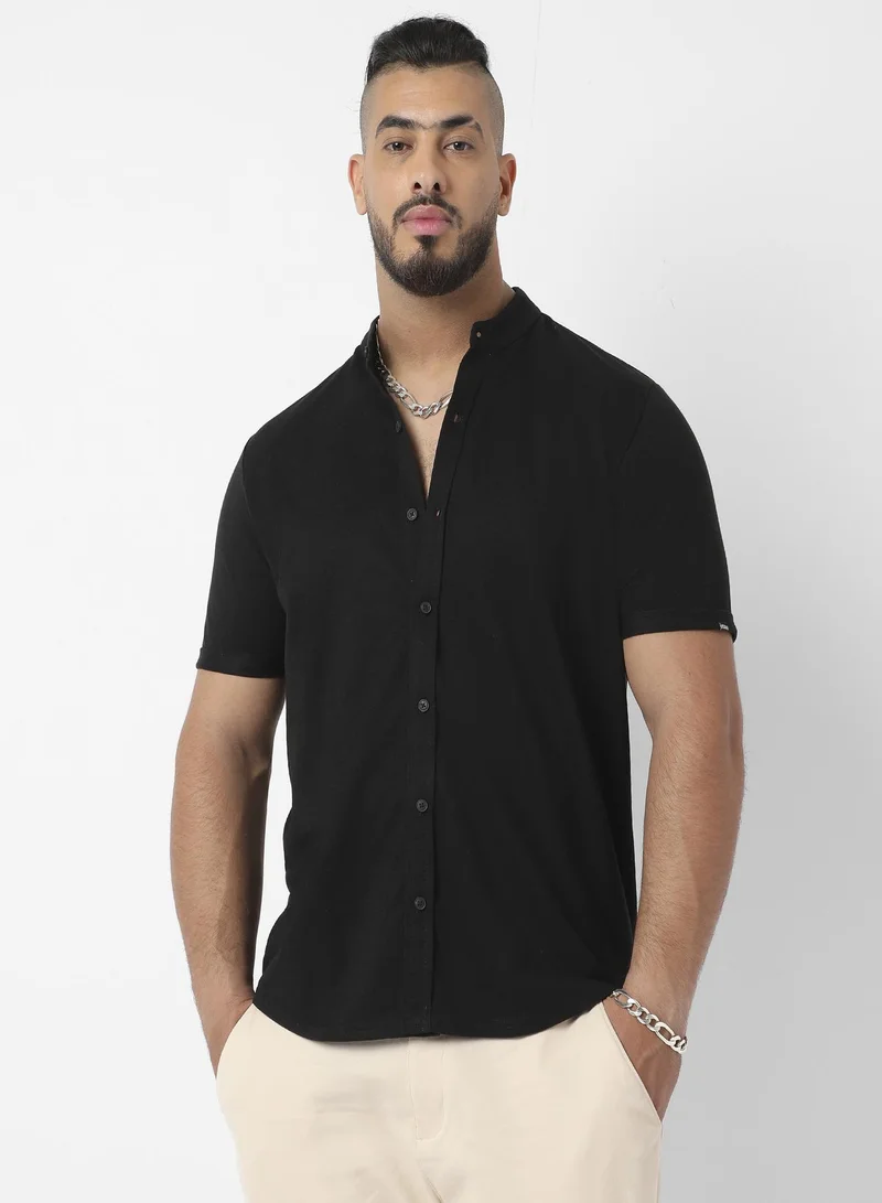 Instafab Plus Basic Button-Up Shirt