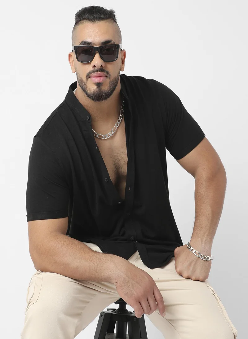 Instafab Plus Basic Button-Up Shirt