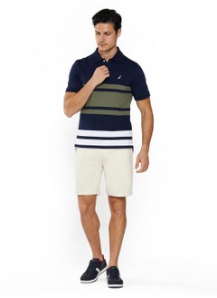 NAUTICA Contrast Striped Regular Fit Premium Cotton Polo Shirt  - Image 4