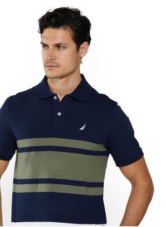 NAUTICA Contrast Striped Regular Fit Premium Cotton Polo Shirt  - Image 5