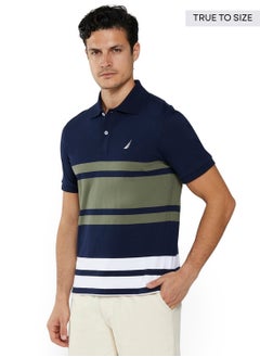 NAUTICA Contrast Striped Regular Fit Premium Cotton Polo Shirt  - Image 2