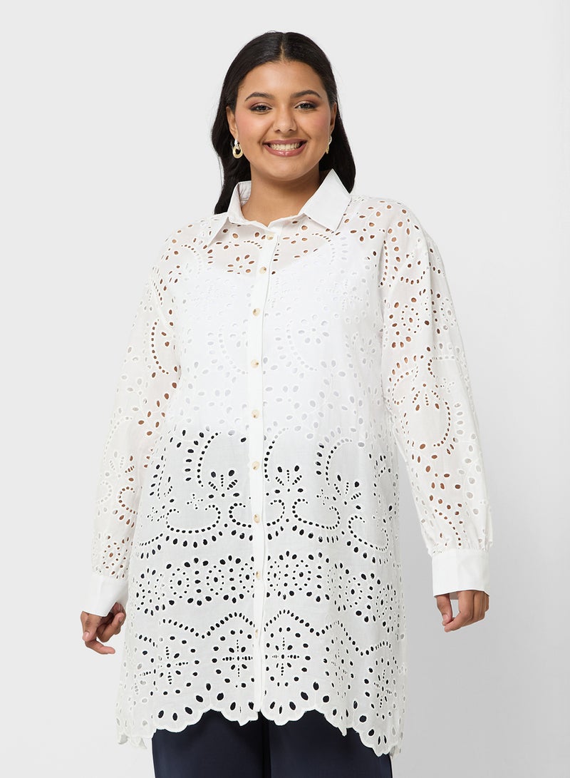 Ella Plus Shiiffli Button Down Top - Image 1