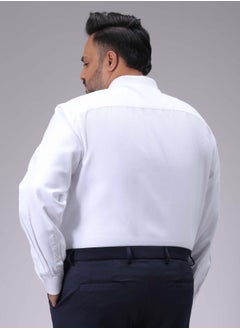 HARDSODA Men Plus Fit Solid White Shirt  - Image 2