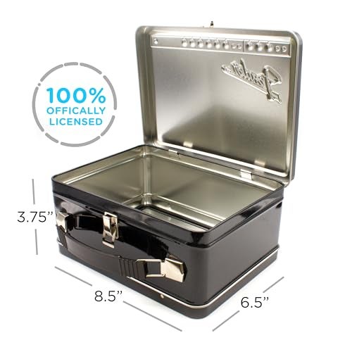 AQUARIUS Fender Amp Large Fun Box - Sturdy Tin Storage Box with Plastic Handle & Embossed Front Cover - Officially Licensed Fender Merchandise & Collectible Gift - Image 2