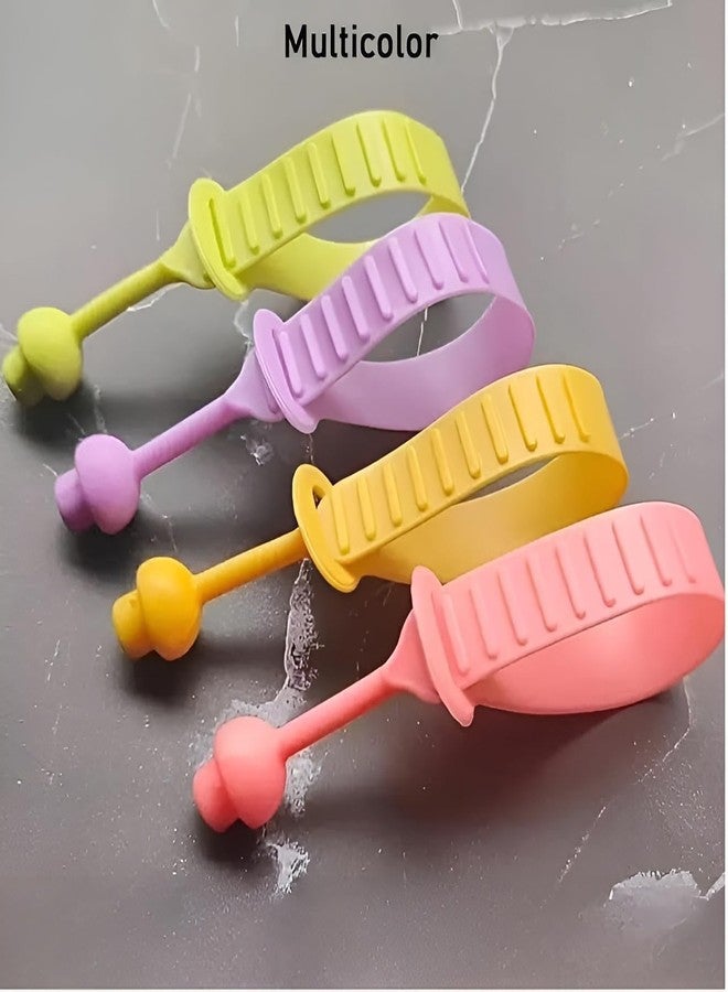GONIPIMI 2Pcs Toilet Seat Lifter For Bathroom Accessories | Toilet Seat Cover Sport Lifter Clip | Silicone Toilet Seat Cover Lifter | Self-Adhesive Toilet Seat Holder (Multicolor)-DHC10 - Image 4