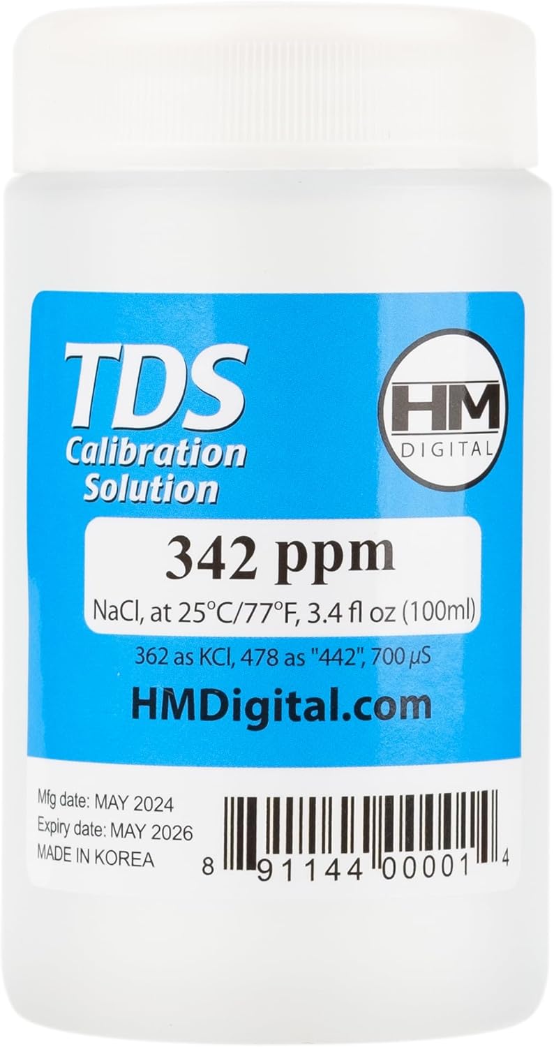 HM Digital C342 TDS and EC Calibration Solution - 342 ppm NaCl, 90 ml Volume - Image 3