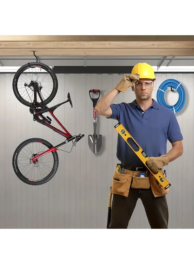 3pcs Heavy Duty Wall Mounted Bike Hooks Garage Storage Organizer For Bikes Tools - Image 3