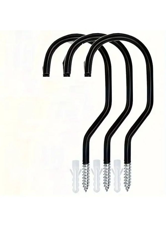 3pcs Heavy Duty Wall Mounted Bike Hooks Garage Storage Organizer For Bikes Tools - Image 2