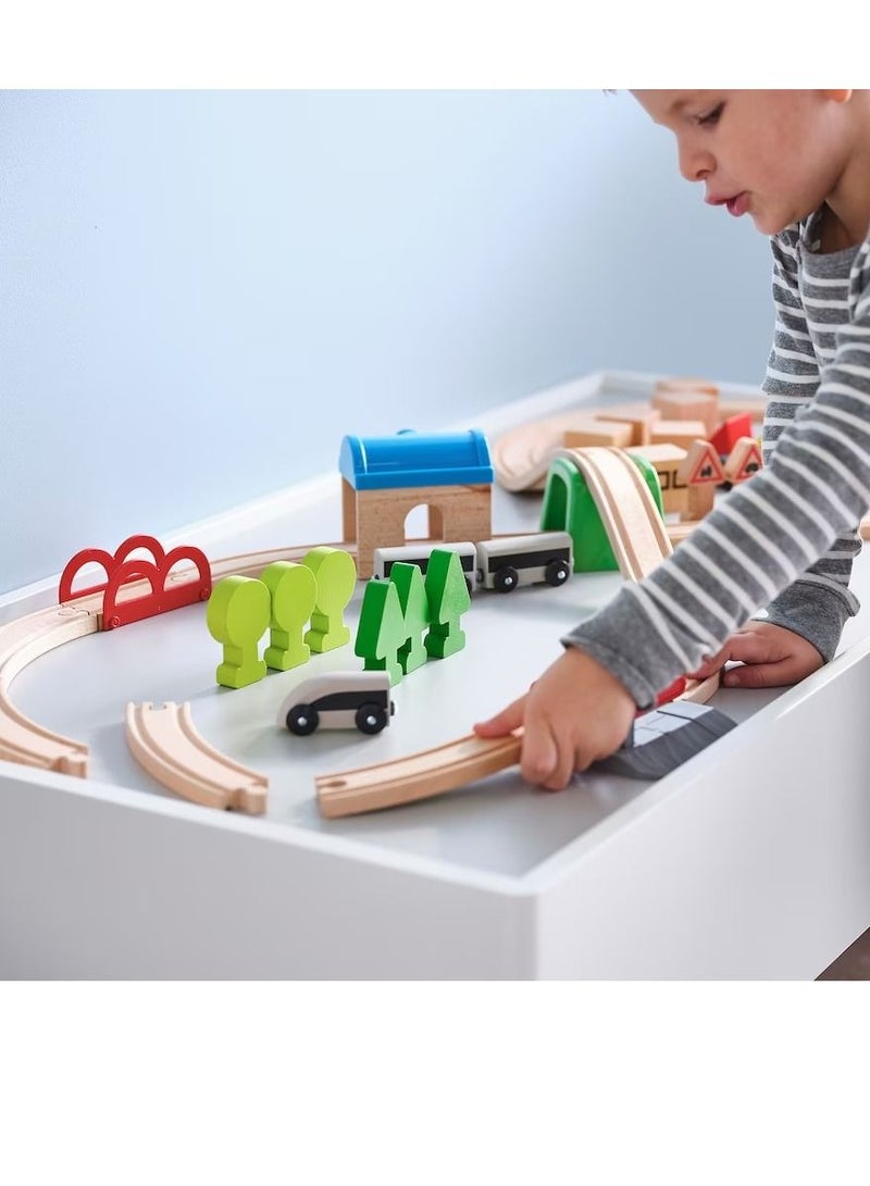 ليلابو طقم قطار مع قضبان 45 قطعة - Image 5